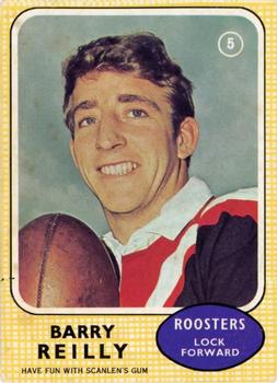 1970 Scanlens #5 Barry Reilly Front
